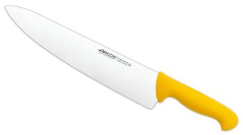 Cuchillo cocinero de acero inoxidable nitrum de 300 mm mango amarillo