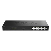 switch de red d-link dgs-1018p 16 puertos gigabit poe 2 sfp sin gestion