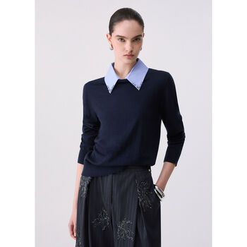 Liu Jo Jersey Punto con detalle popelina para mujer
