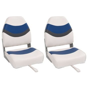 Asientos De Barco Plegables Con Respaldo Alto 2 Uds 44x38x55 Cm Vidaxl