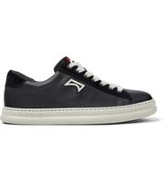 camper para mujer k201855-002 zapatillas de piel runner four negro 38 plano cordones casual