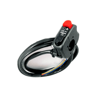 interruptor de manillar tommaselli modern derecho negro
