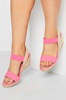 sandalias de cuna de esparto con tiras rosas