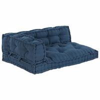 cojin para sofa pallet 3 uds tela anil 120 x 80 x 38 cm vidaxl