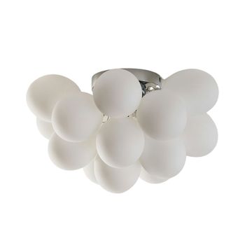 Plafón metal y vidrio  32 cm