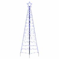 arbol de navidad  decoraciones de navidad led con estacas de tierra azul 250 cm hierro