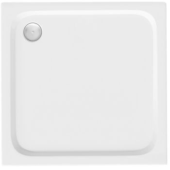 Plato De Ducha Rea Belmond 80x80 Cubierta Oro Cepillado, White 80 X 80 X 5 Cm