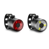 luz trasera de bicicleta led 400lm impermeable y segura luz blanca natural ajustable con boton de bateria para acampar