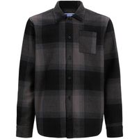 jack  jones camisa manga larga 12278772 jcoreflex darren overshirt ls styd jnr black para nino