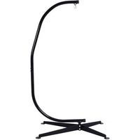 marco de sillon colgante y hamaca soporte de silla tumbona columpio 150 kg costway 80 x 10 x 210 cm