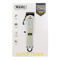 wahl cordless super taper negro blanco ion de litio