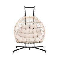 silla colgante loma - 2 plazas beige