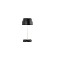 lampara inteligente trilli wi-fi azafran - led recargable tactil aplicacion wi-fi ceramica decorada en blanco y negro