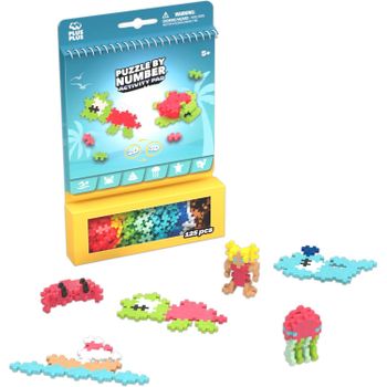 PLUS PLUS - Bloque de Actividad para niños | 125 Piezas | Tema océano y Animales Marinos | Juego de construcción Infantil a Partir de 5 años | Juguete Educativo y juguetón