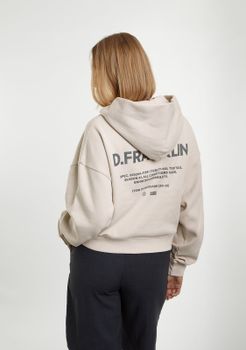Hoodie/Sudadera Con Capucha de Mujer - D.Franklin - Worldwide Crop Hoodie Ice Grey - Talla - Color Grey