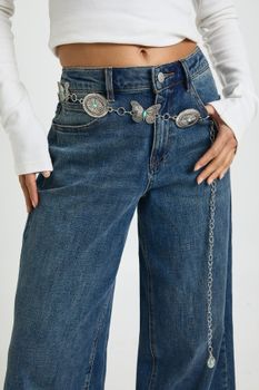 Halloween Butterfly Chain Belt, Gris