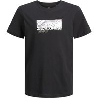 jack  jones camiseta 12262973 jcoart branding tee ss crew neck jnr black para nino