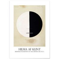 panorama cuadro de aluminio hilma af klint 70x100 cm