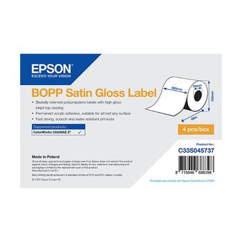 Epson C33S045737 BOPP etiqueta brillo satinado 203 mm x 68 m (original)
