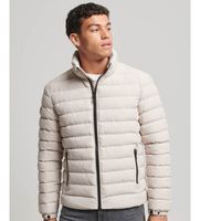 superdry para hombre m5011757a cazadora acolchada estampada fuji gris m casual poliester reciclado sostenible