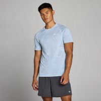 camiseta sin costuras tempo pillar graphic para hombre de mp - azul breeze - s