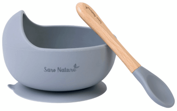 Saro Nordic Wave Set de Alimentación Azul Mist 2 pzs
