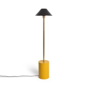 Lámpara De Pie Metal Brijesh Amarillo