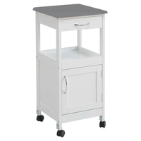 carro de cocina con puerta y cajon practico y movil