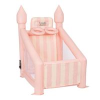 canasta hinchable infantil pvc con hinchador rosa