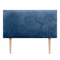 dhome cabecero de lana natural 90x105cm con patas camas 8090 - azul