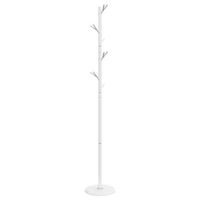 perchero de hierro con recubrimiento en polvo blanco 175 cm vidaxl