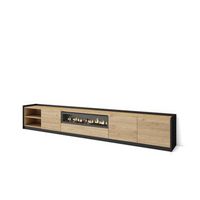mueble tv lagos-02 con chimenea electrica integrada