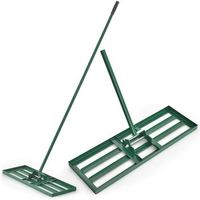 rastrillo para nivelar el cesped rasqueta de cesped costway 75 x 25 cm