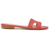 narf sandalias annetta en piel vaqueta coral para mujer