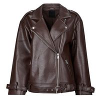 only cazadora de cuero onlsoft faux leather ovs biker para mujer