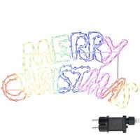 cartel de navidad 240 led multicolor 995 x 54 cm pvc vidaxl