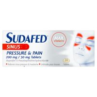 sudafed sinus pressure tablets 24