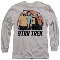 star trek camiseta manga larga landing party para mujer