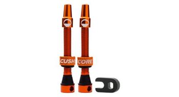 Valvulas tubeless cushcore   55mm   naranja  par