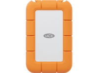 disco duro ssd externo 4tb - lacie rugged mini usb-c 25 naranja