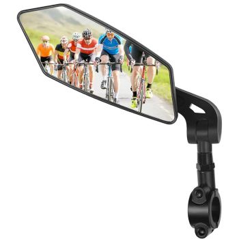 Espejo retrovisor izquierdo para bicicleta XANES DH005,espejo retrovisor de amplio rango y alta definición,espejo ajusta