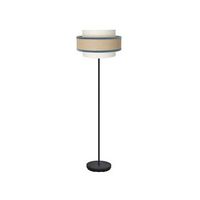 lampara pie de salon cornalina o40x166cm 1xe27 bombilla no incluida color beige y azul