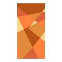 alfombra vinilica naranja 80x250cm geometria abstracta