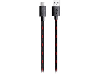 cable usb a c - ardistel compatible con mando pro para nintendo switch 3 m negro rojo