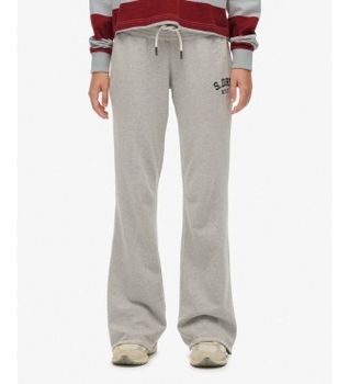 Superdry para mujer. W7011277A Pantalón Jogger Athletic Flare gris (XL), Casual, Algodón