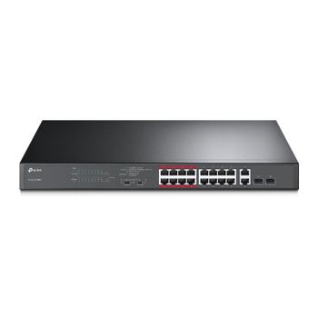 TP-Link TL-SL1218MP Switch 16 Puertos PoE+ + 2 Puertos Gigabit + 2 Puertos SFP Gigabit