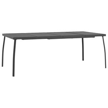 Mesa De Jardín | Mesa De Exterior Malla De Acero Gris Antracita 200x100x72 Cm