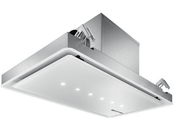 Campana grupo filtrante - Bosch DRC99PS20, Decorativa, Isla, 5 velocidades, 268 W, 640 m3/h, 41 dB, Control remoto, LED, Inox
