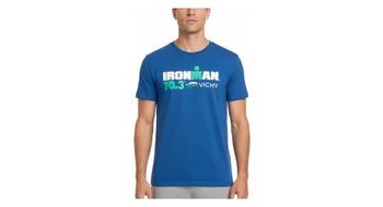 Camiseta de manga corta ironman 70 3 royal blue vichy para hombre