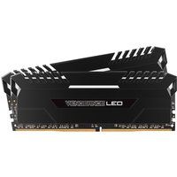 corsair vengeance led ddr4 2400 mhz pc ram - 8 gb x 2 white